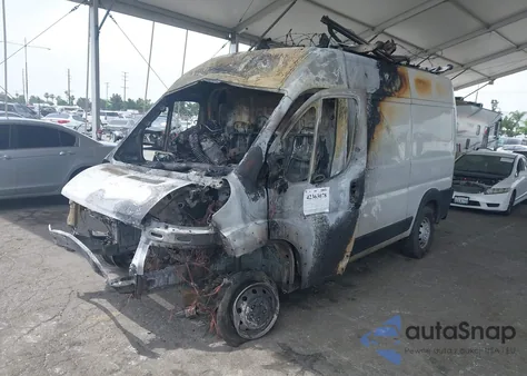 2021 Ram Promaster 2500 High Roof 136 Wb from USA, damaged, VIN 3C6ERVCG7ME500596